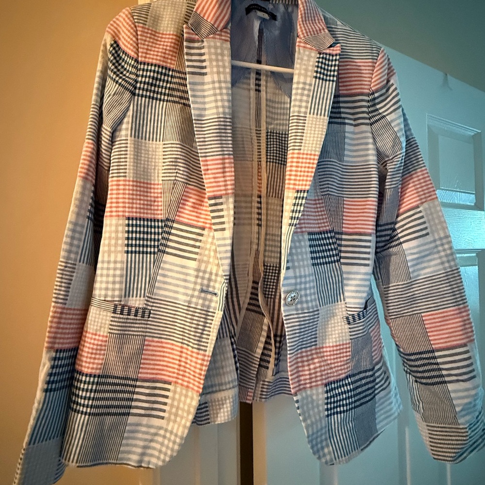 Tommy Hilfiger Multicolor Plaid Blazer